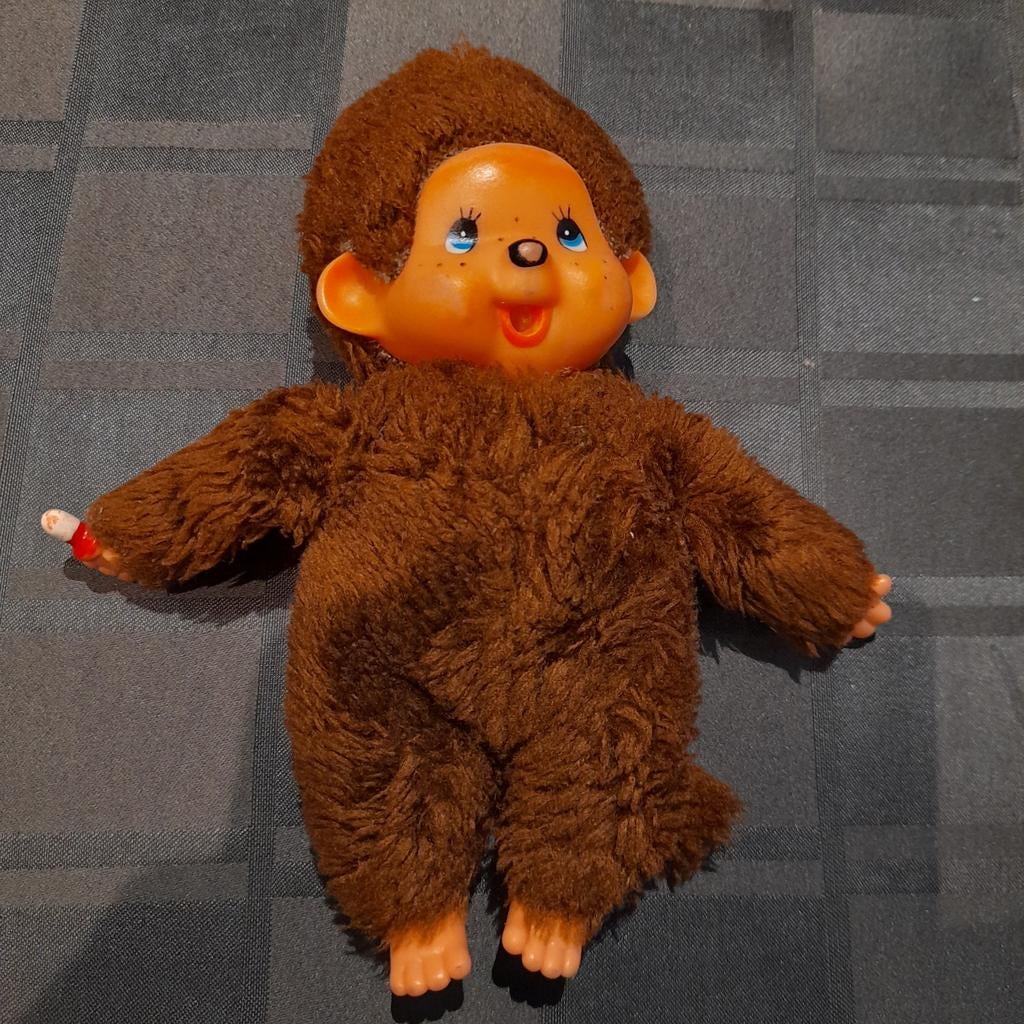 Monchichi, Monchhichi vintage 20 cm, Enlèvement ou Envoi, Utilisé