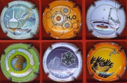 Champagne capsules - Generieken Année intern. Eau(G 864), Envoi