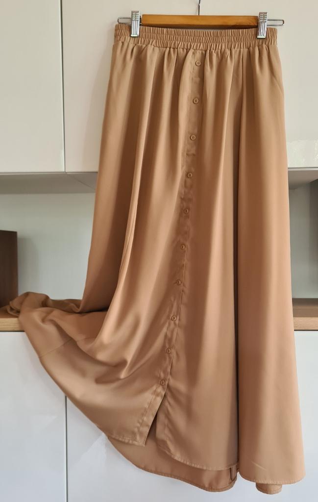 Caramelkleurige rok 'Y.A.S' (maat: M), Kleding | Dames, Maat 38/40 (M), Beige, Yas, Ophalen of Verzenden