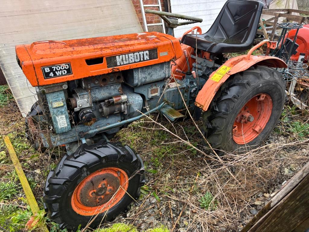 Micro tracteur kubota b7000, Ophalen