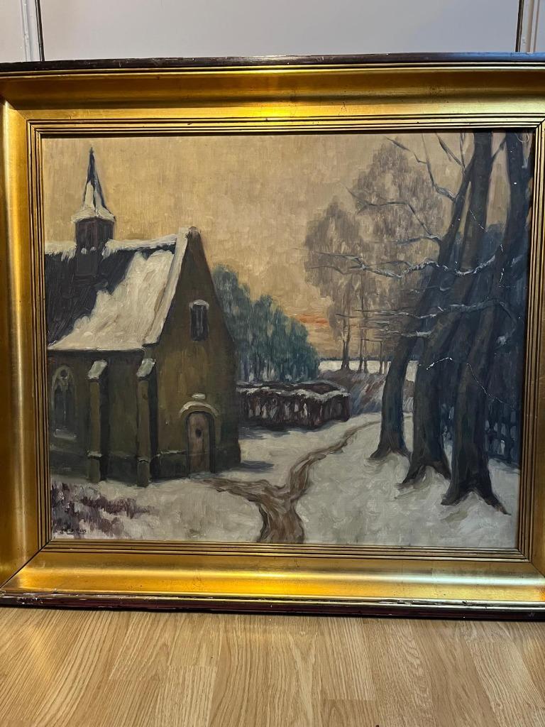 Schilderij Julien Celos, Antiek en Kunst, Kunst | Schilderijen | Klassiek, Ophalen