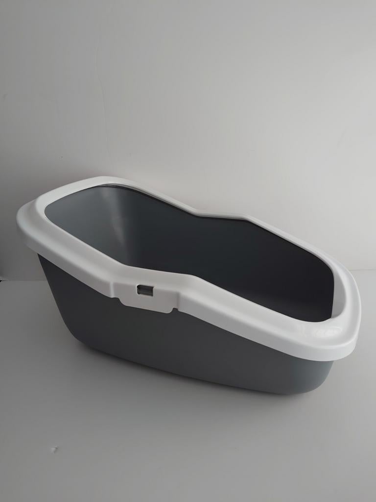 Savic Aseo kattenbak met hoge achterkant - 56 x 39 x 27,5 cm, Dieren en Toebehoren, Kattenbakken, Zo goed als nieuw, Open, Ophalen of Verzenden