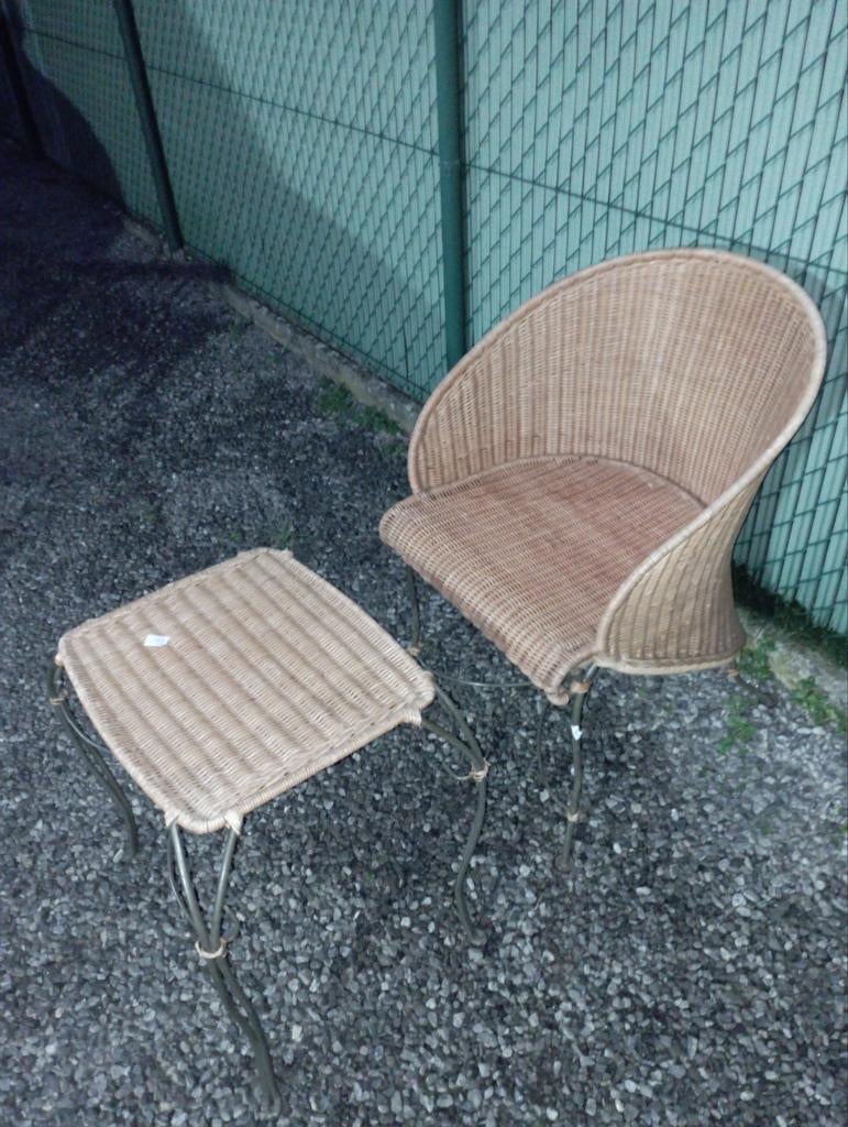 tuin terras set, Huis en Inrichting, Ophalen, Gebruikt, Riet of Rotan, Eén