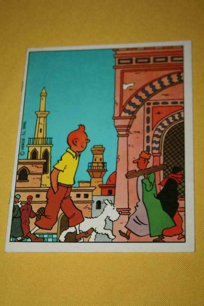 Kuifje Hergé , schriftje ( lijntjes ) 1990 ongebruikt, Ophalen of Verzenden, Kuifje, Zo goed als nieuw, Overige typen
