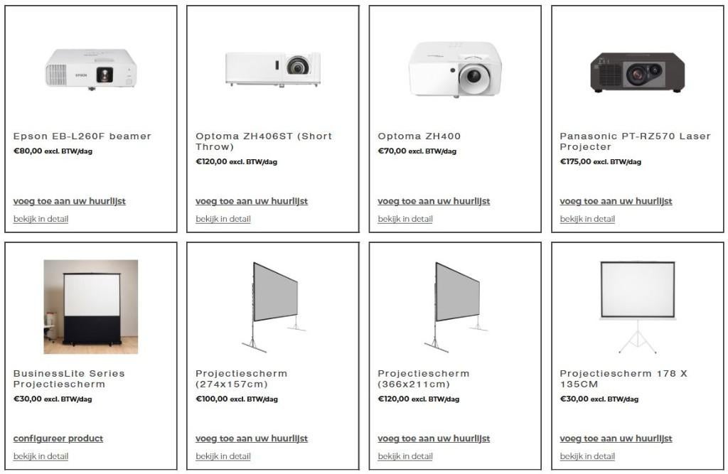 Louez un projecteur et un écran chez OSTRON, Enlèvement, Neuf, LED