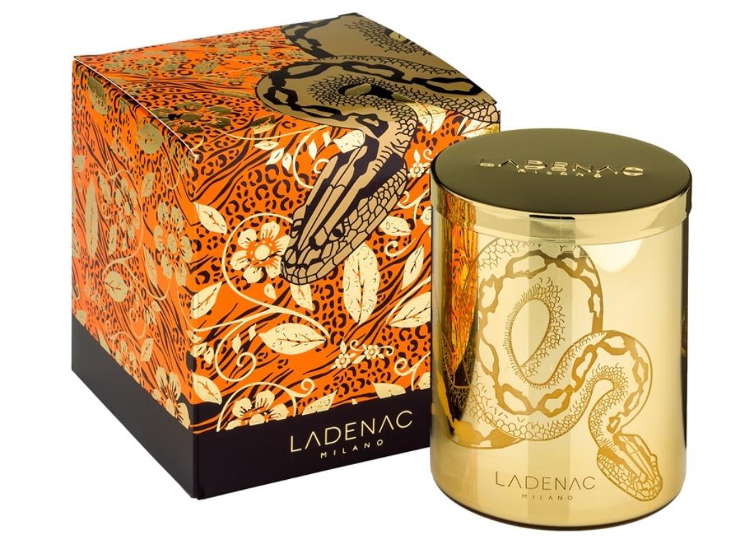 Ladenac Africa Serpiente decoratieve geurkaars NIEUW, Overige materialen, Overige kleuren, Nieuw, Ophalen of Verzenden