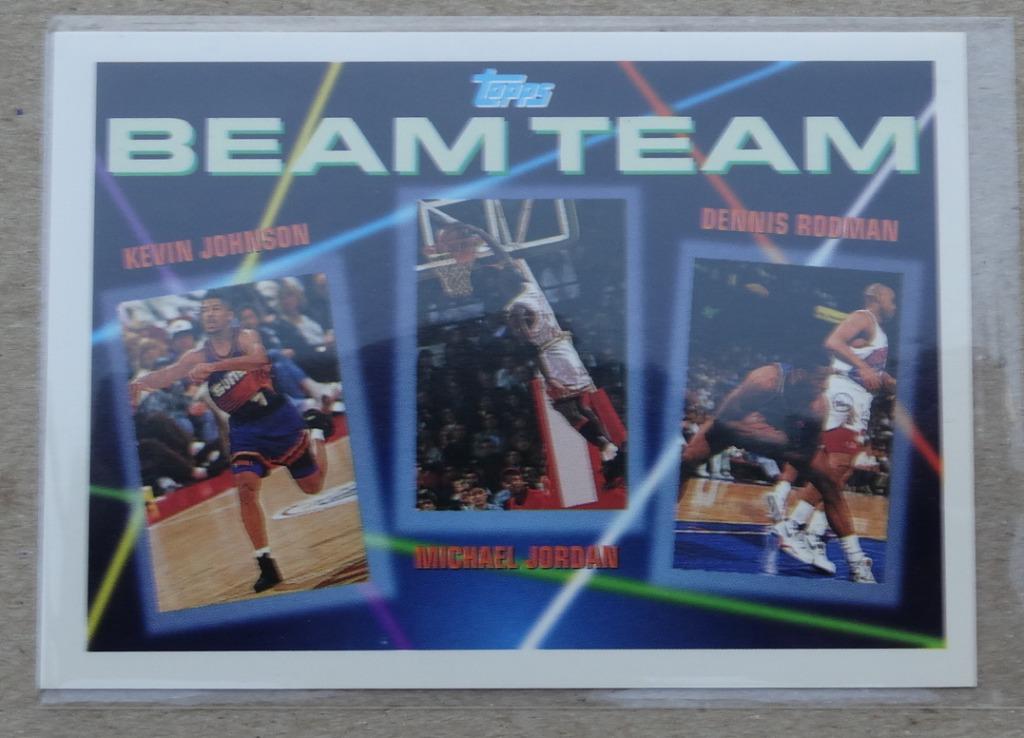 M.Jordan NBA - Équipe Topps Beam 93/94 (Rodman-Johnson), Sports & Fitness, Envoi, Comme neuf, Autres types