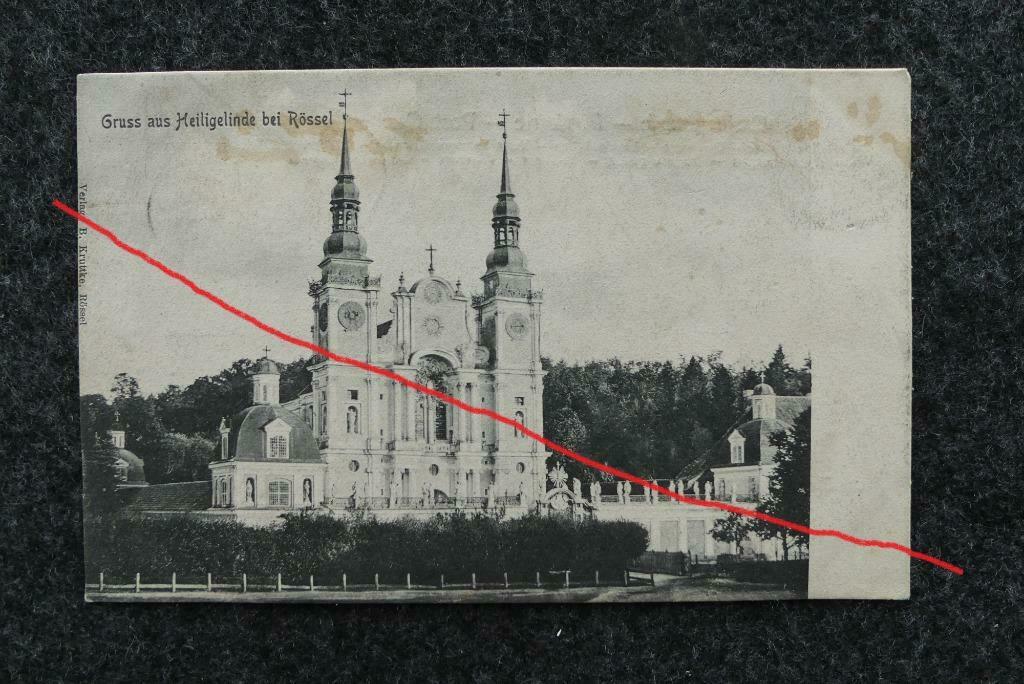 Postkaart 31/8/1908 Heiligelinde bei Rössel, Duitsland, Collections, Enlèvement ou Envoi, Avant 1920, Affranchie, Allemagne