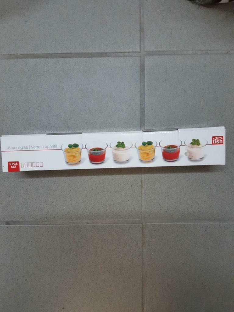 Set van 6 aperitief glaasjes, Ophalen