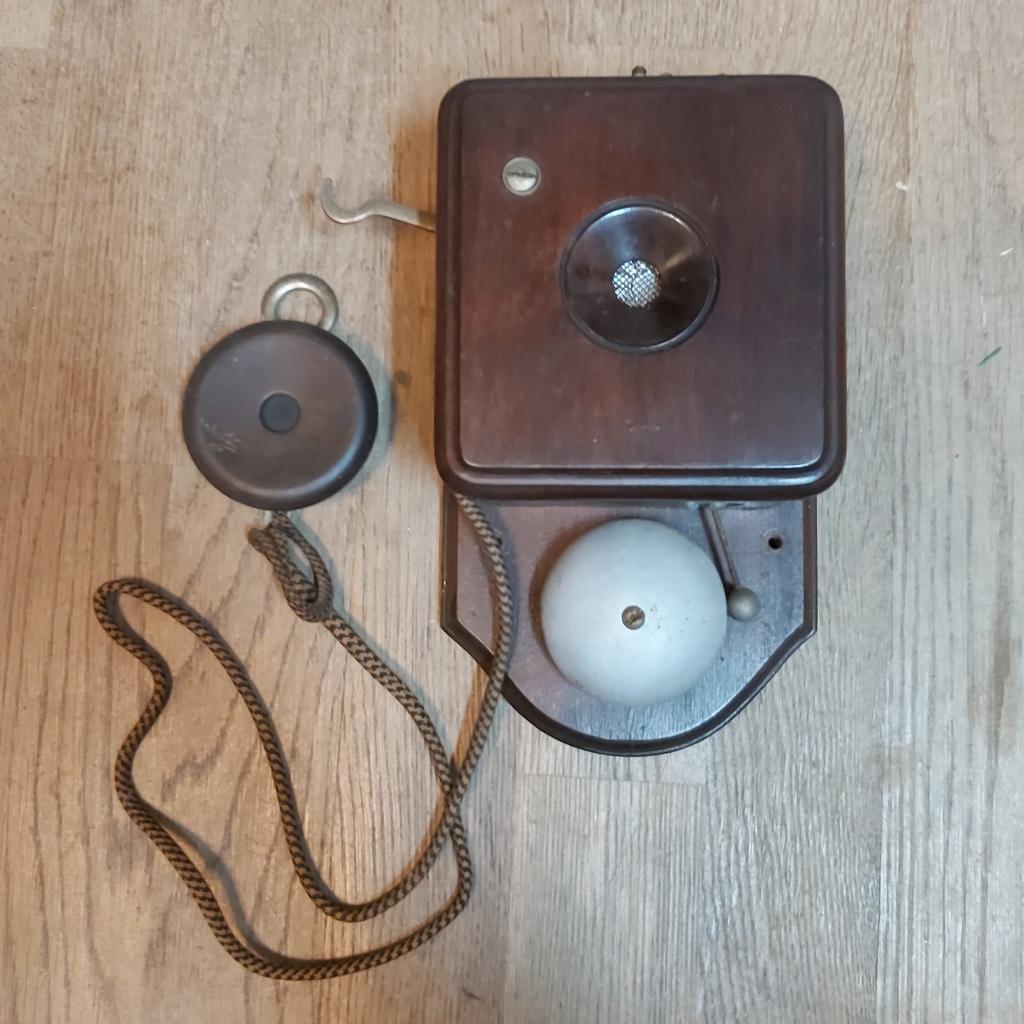 Antieke wandtelefoon telefoon, Ophalen of Verzenden
