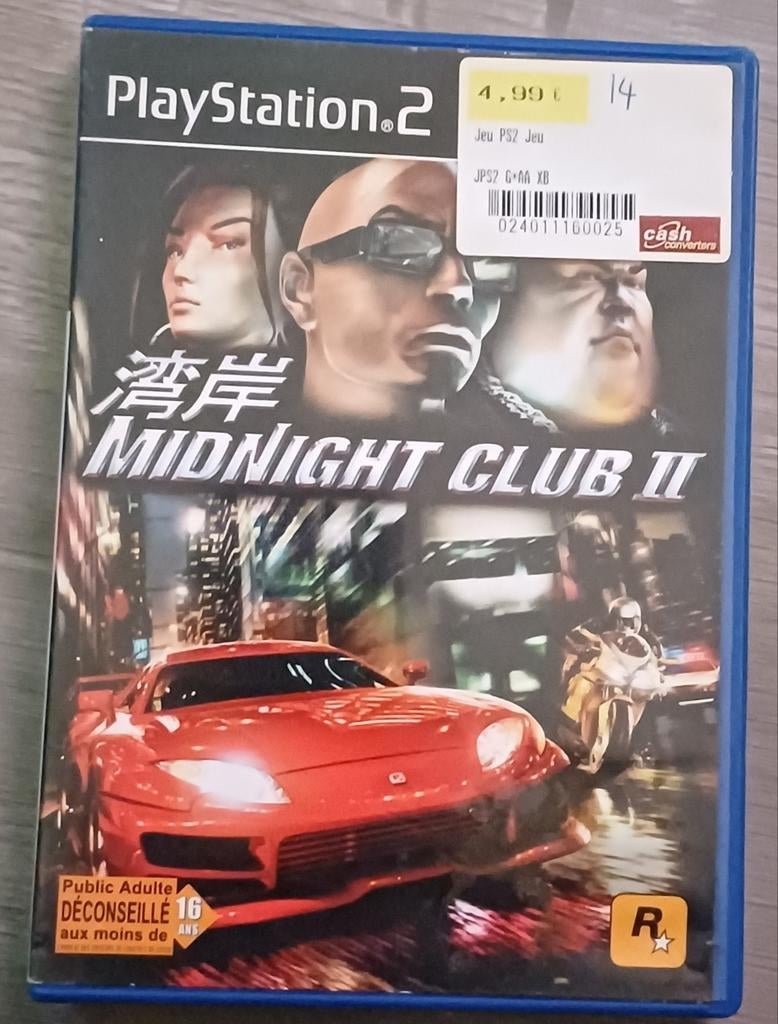 290) Jeu PlayStation 2 Midnight  club II, Ophalen