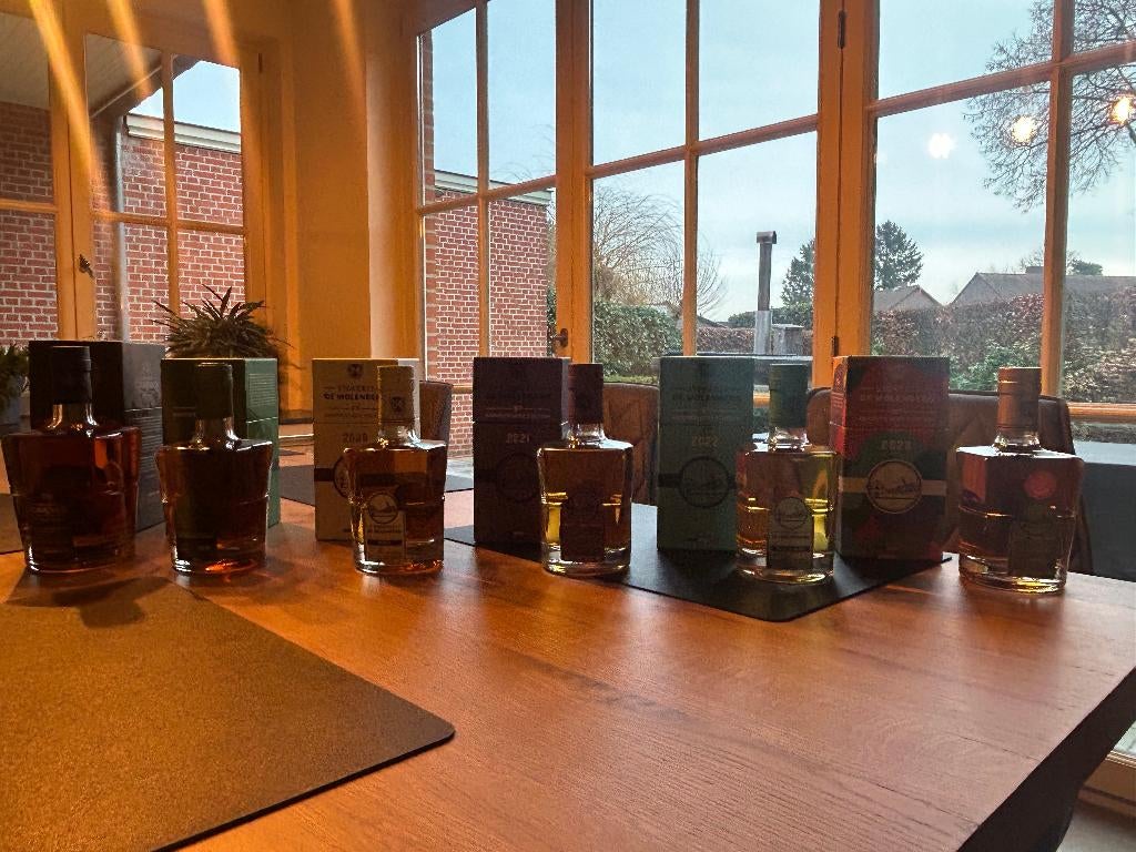 Verschillende Whisky's van Stokerij De Molenberg / Het Anker, Verzamelen, Wijnen, Nieuw, Overige typen, Overige gebieden, Vol