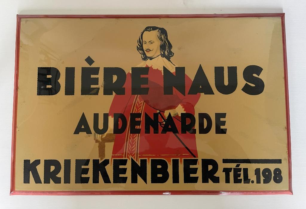 Plaque publicitaire bière Naus - Audenarde, Enlèvement ou Envoi
