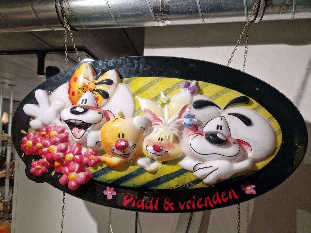 Diddl verzamelobject , 
Ovale dubbelzijdig lichtbak hanglamp, Kinderen en Baby's, Ophalen of Verzenden, Zo goed als nieuw, Lamp