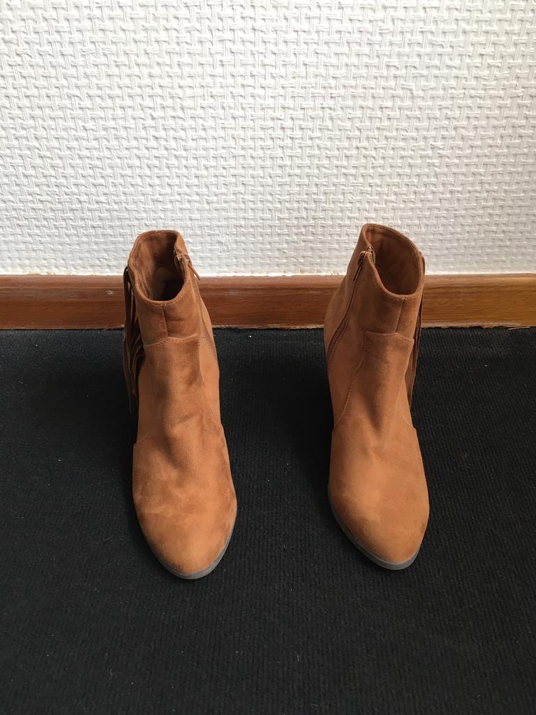 Bottes en daim 39, Autre, Comme neuf, Brun, Boots et Botinnes