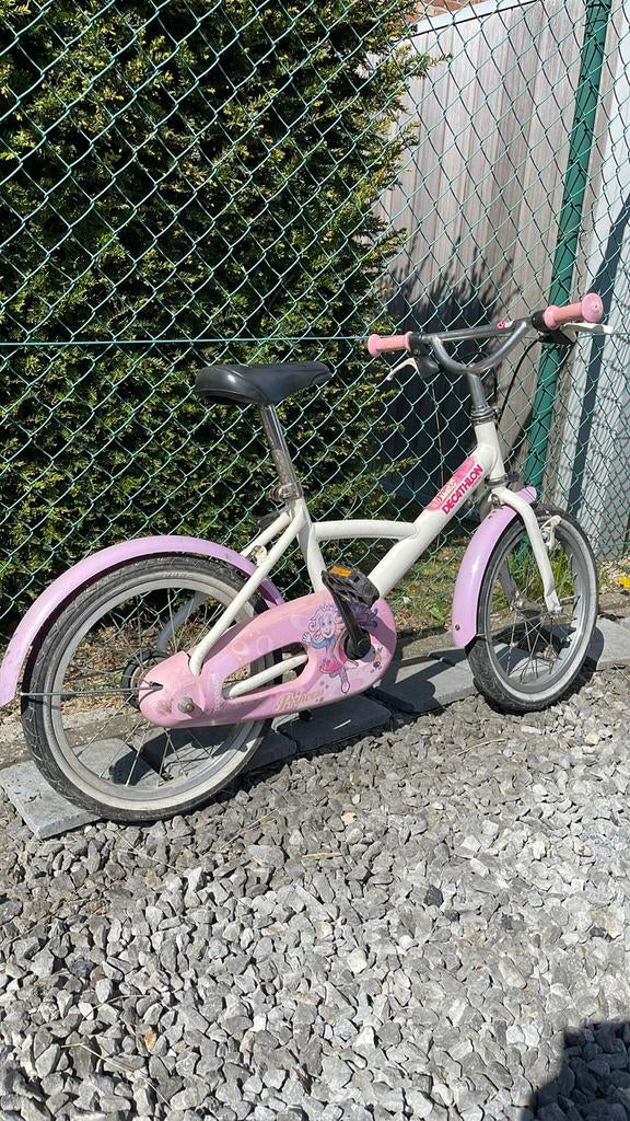 Vélo pour fille de 5 à 7 ans, en bon état, Vélos & Vélomoteurs, Enlèvement, Utilisé, B-Twin