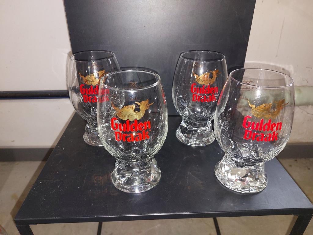 Bierglazen Gulden Draak, Ophalen of Verzenden, Zo goed als nieuw