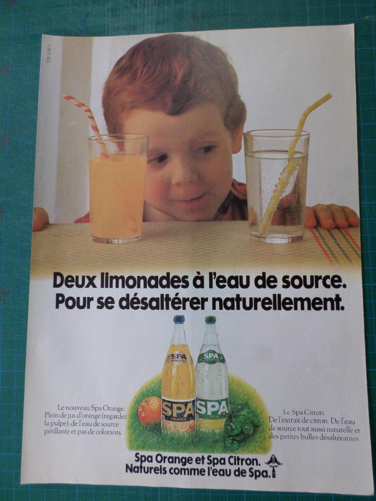 Spa monopole - publicité papier - 1978, Collections, Enlèvement ou Envoi, Utilisé, Autres types