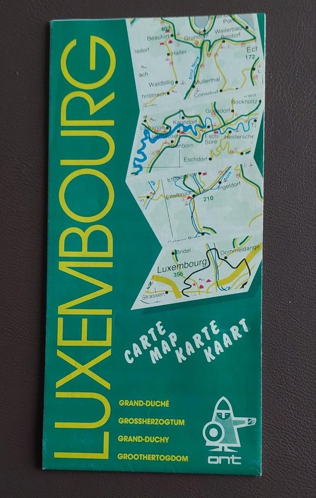 Kaart Groot-Hertogdom Luxemburg 1994, Boeken, Atlassen en Landkaarten, Ophalen of Verzenden, Gelezen