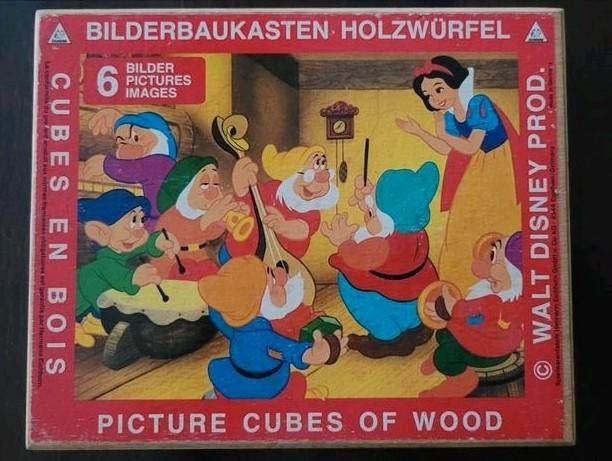Disney Bilderbaukasten Holzwürfel Boîte à blocs de puzzle, Enlèvement ou Envoi, Utilisé