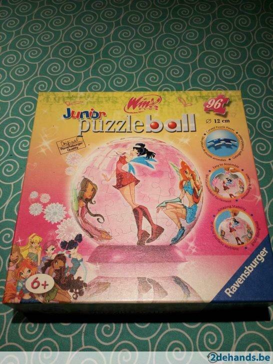 Winx Club Junior Puzzle ball Ravensburger puzzelbal puzzel 3, Ophalen of Verzenden, Gebruikt