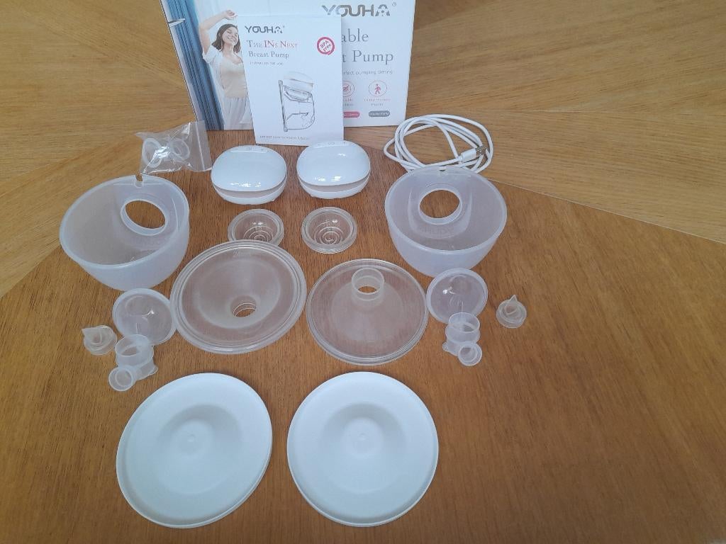 elektrische borstkolf dubbelzijdig Youha the INs Next, Kinderen en Baby's, Ophalen of Verzenden, Zo goed als nieuw, Borstkolf