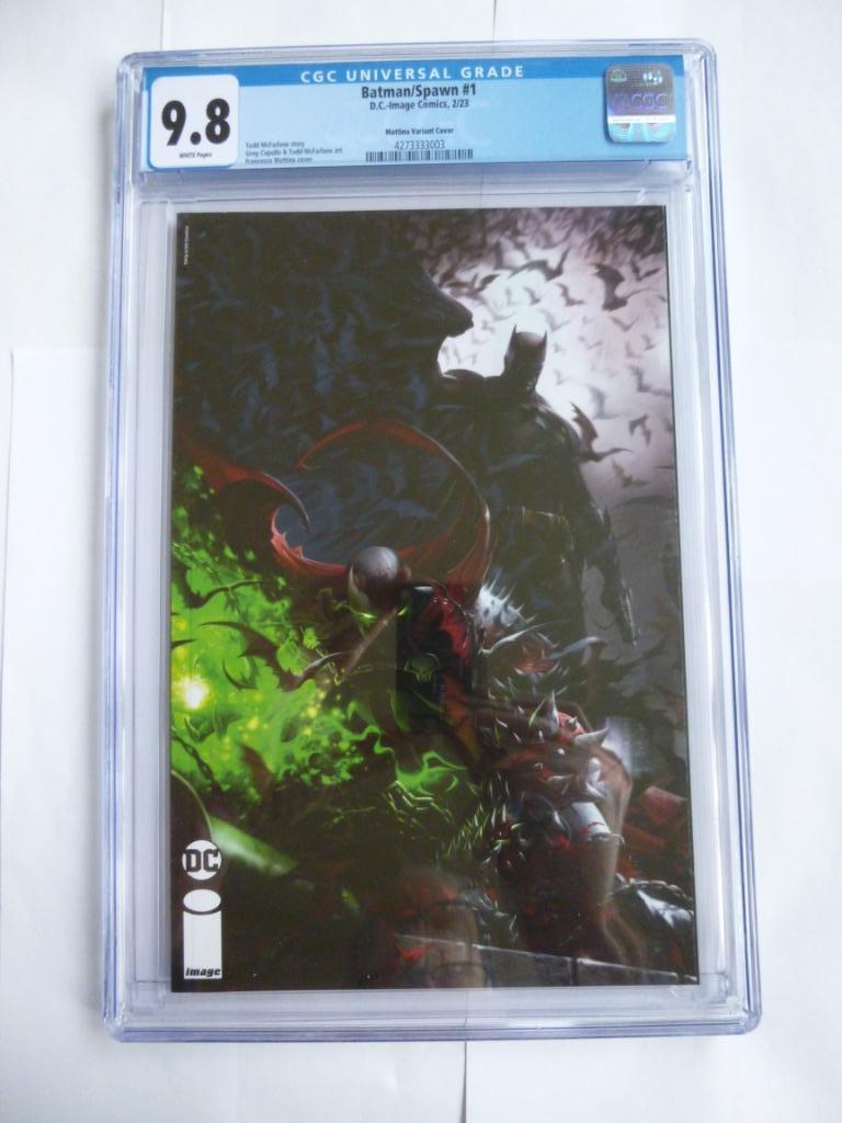 DC/IMAGE COMIC CGC9.8 MATTINA VARIANT"BATMAN/SPAWN''#1 2023, Neuf, Enlèvement ou Envoi, DC comics, Comics