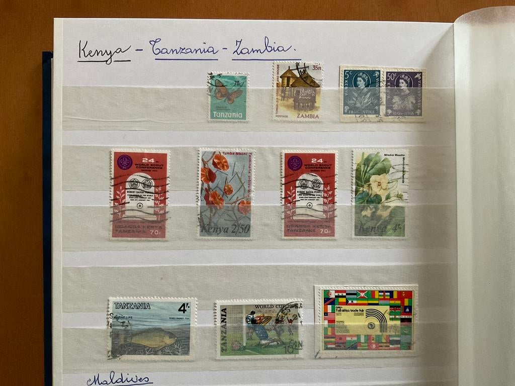 Timbres Kenya Tanzania Zambia Uganda Tanganyika, Ophalen