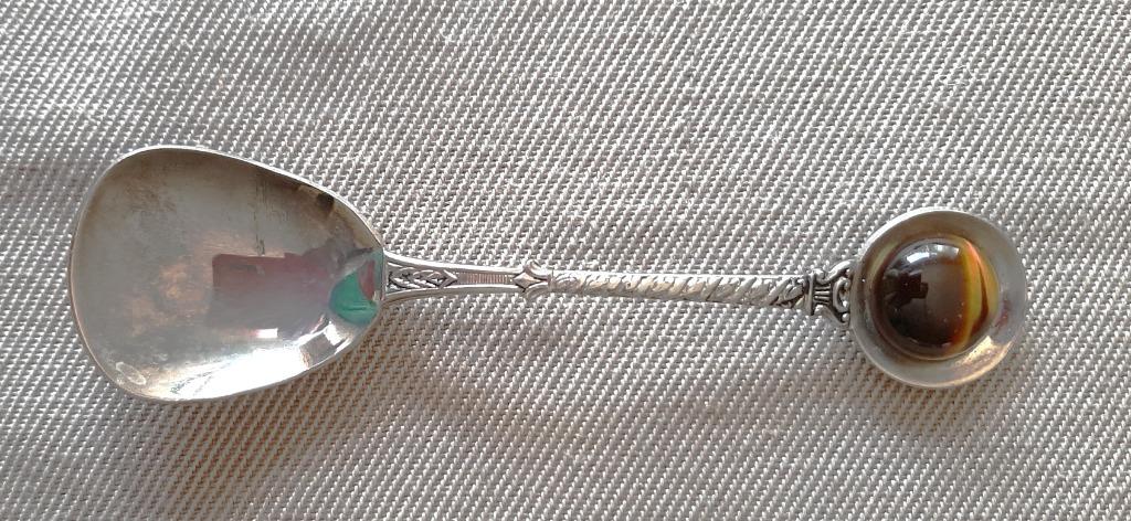 Te koop: Mooie sierlepeltje., Enlèvement ou Envoi, Comme neuf, Métal, Couverts