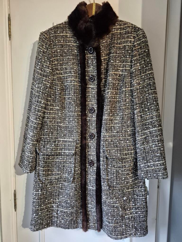 Mantel River Woods maat 44 bruine spikkel, Kleding | Dames, Ophalen, Bruin, River Woods, Maat 42/44 (L)