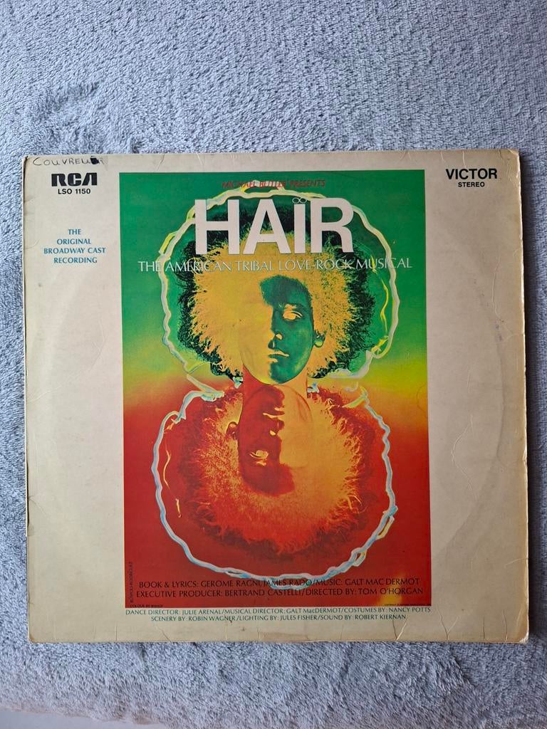 Elpee origineel Hair musical, Cd's en Dvd's, Vinyl | R&B en Soul, Ophalen