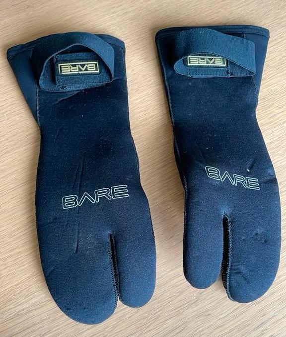 Wanten Bare maat Medium, Watersport en Boten, Duiken, Ophalen of Verzenden, Gebruikt, Duikpak