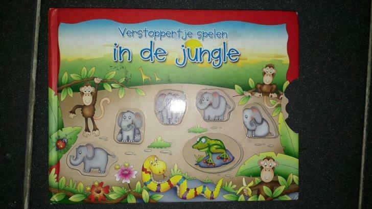 Boek : verstoppertje spelen in de jungle, Boeken, Ophalen, Gelezen, 0 tot 6 maanden