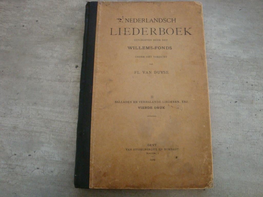 NEDERLANDSCH LIEDERBOEK, Enlèvement ou Envoi, Utilisé