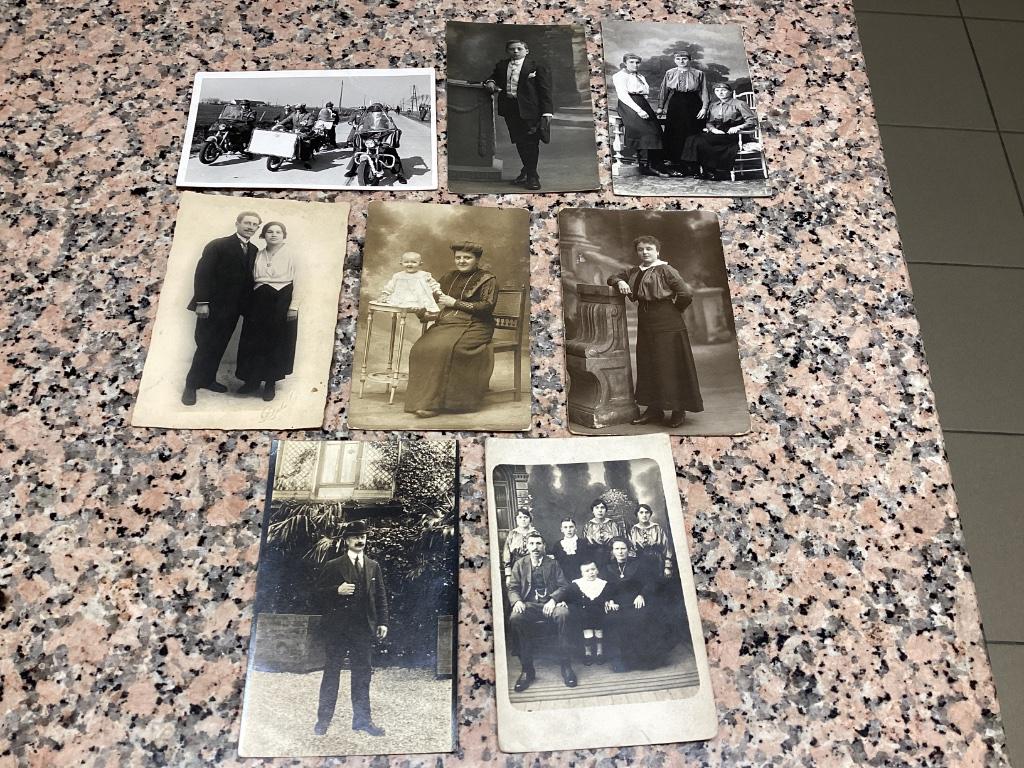 Lot van 8 oude foto’s, Verzamelen, Foto's en Prenten, Ophalen of Verzenden, Voor 1940, Gebruikt, Foto