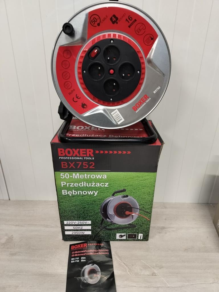 Boxer kabelhaspel 50 meter ,3 x 2.5 mm.Nieuw!!, Enlèvement ou Envoi, Neuf, Autres types