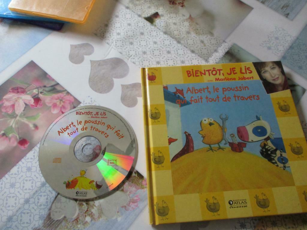 LIVRE + CD "ALBERT, LE POUSSIN QUI FAISAIT TOUT DE TRAVERS"., Enlèvement ou Envoi, Utilisé, Garçon ou Fille, 4 ans