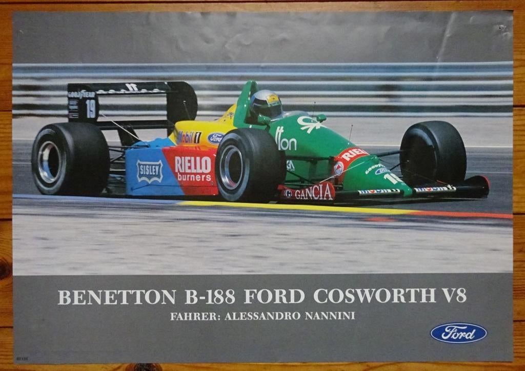 Lot van 9 posters van Formule 1 jaren 80 en 90, Ophalen of Verzenden, Gebruikt, Formule 1