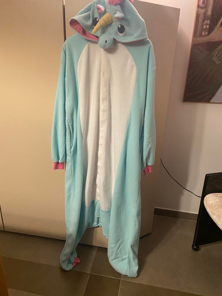 Onesie Blauwe eenhoorn, Ophalen of Verzenden, Zo goed als nieuw