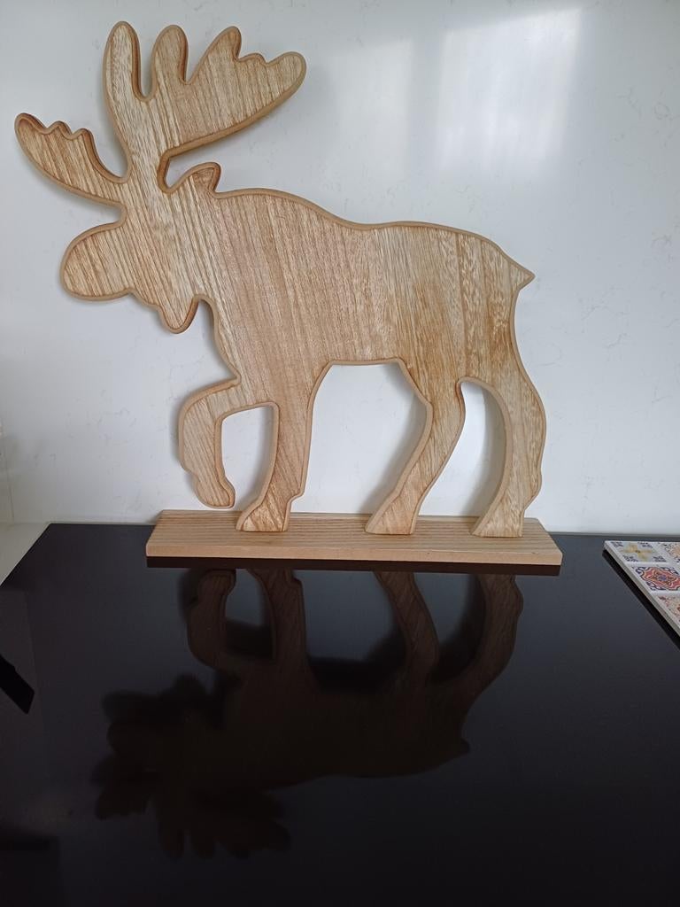 Houten rendier, Ophalen, Nieuw