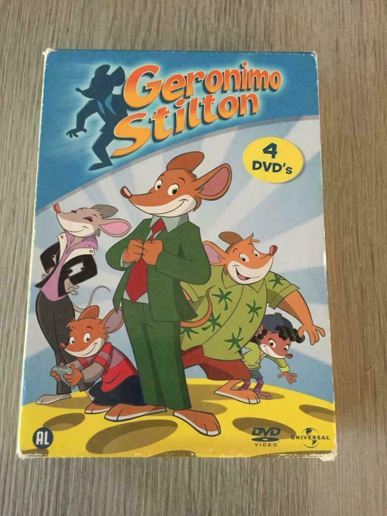 Geronimo Stilton - DVD Box met 4 DVD's, Cd's en Dvd's, Alle leeftijden, Ophalen of Verzenden, Film, Boxset