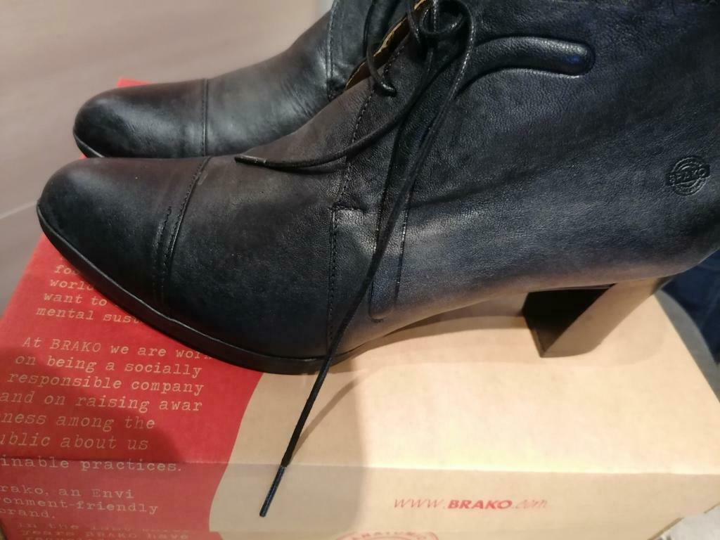 Nieuwe Brako zwarte enkel laarsjes met rits maat 41, Neuf, Enlèvement, Boots et Botinnes, Brako