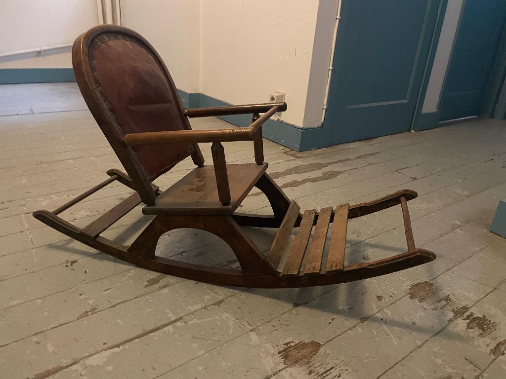 Fauteuil à bascule enfant vintage, Enlèvement