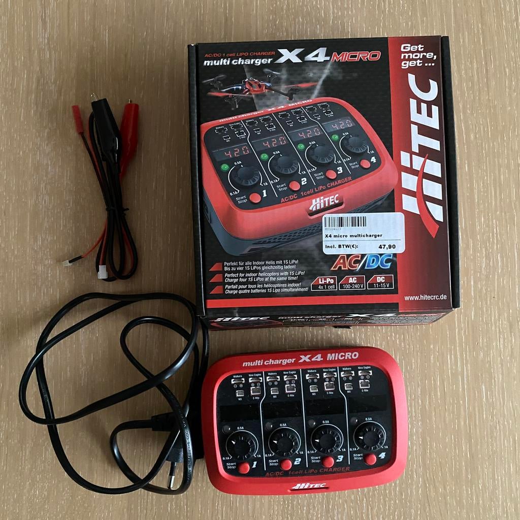 HiTec Multi charger X4 micro, Enlèvement ou Envoi, Comme neuf