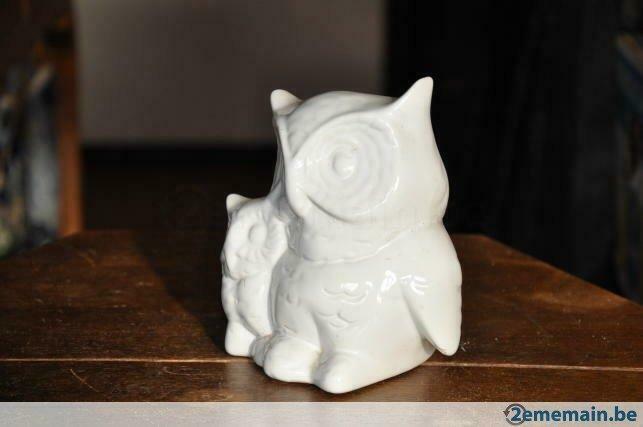 cache pot hibou blanc, Ophalen of Verzenden, Gebruikt