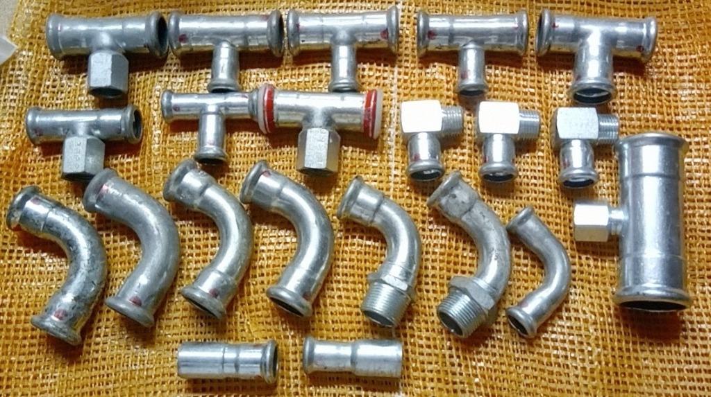 Raccords inox divers chauffage, sanitaire., Ophalen of Verzenden, Nieuw