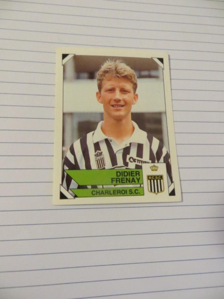 Voetbal: Sticker football 95 : Didier Frenay - Charleroi, Ophalen of Verzenden, Nieuw, Sticker