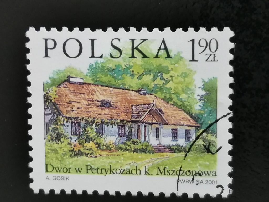 Polen 2001 - landhuis in Petrykozy nabij Mszczonów, Ophalen of Verzenden, Polen, Gestempeld