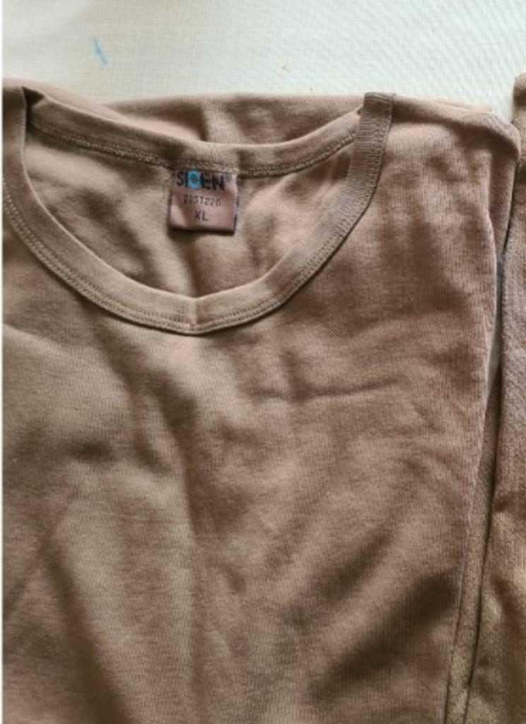 T-shirt katoen coyote brown - SIOEN - ABL, Verzamelen, Militaria | Algemeen, Landmacht, Kleding of Schoenen, Ophalen of Verzenden