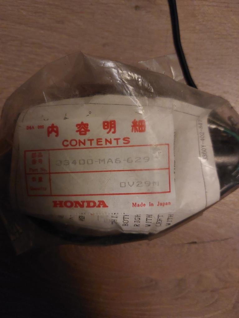 Honda CBX pinker 33400-MA6-629 nos, Ophalen of Verzenden